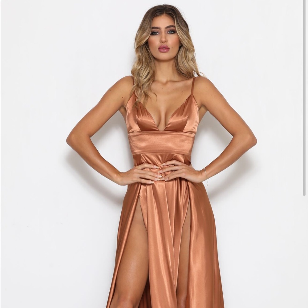 Nikki Satin Gown | Abyss by Abby